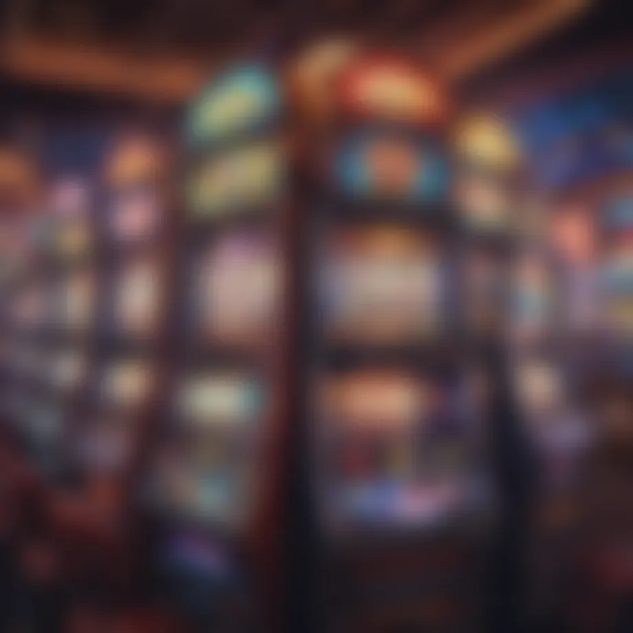 Vibrant slot machine in a Las Vegas casino