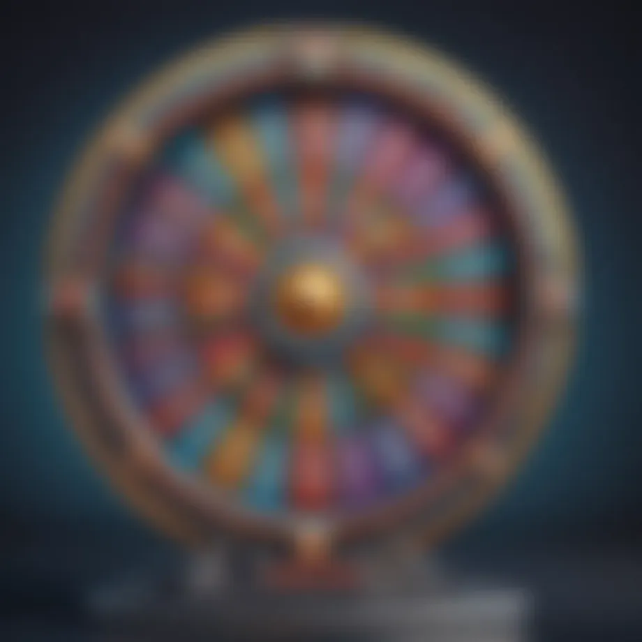 Vibrant display of a Wheel of Fortune slot game interface