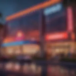 Stunning view of a modern slot casino exterior