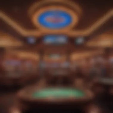 Entertainment stage featuring live performances at the casino