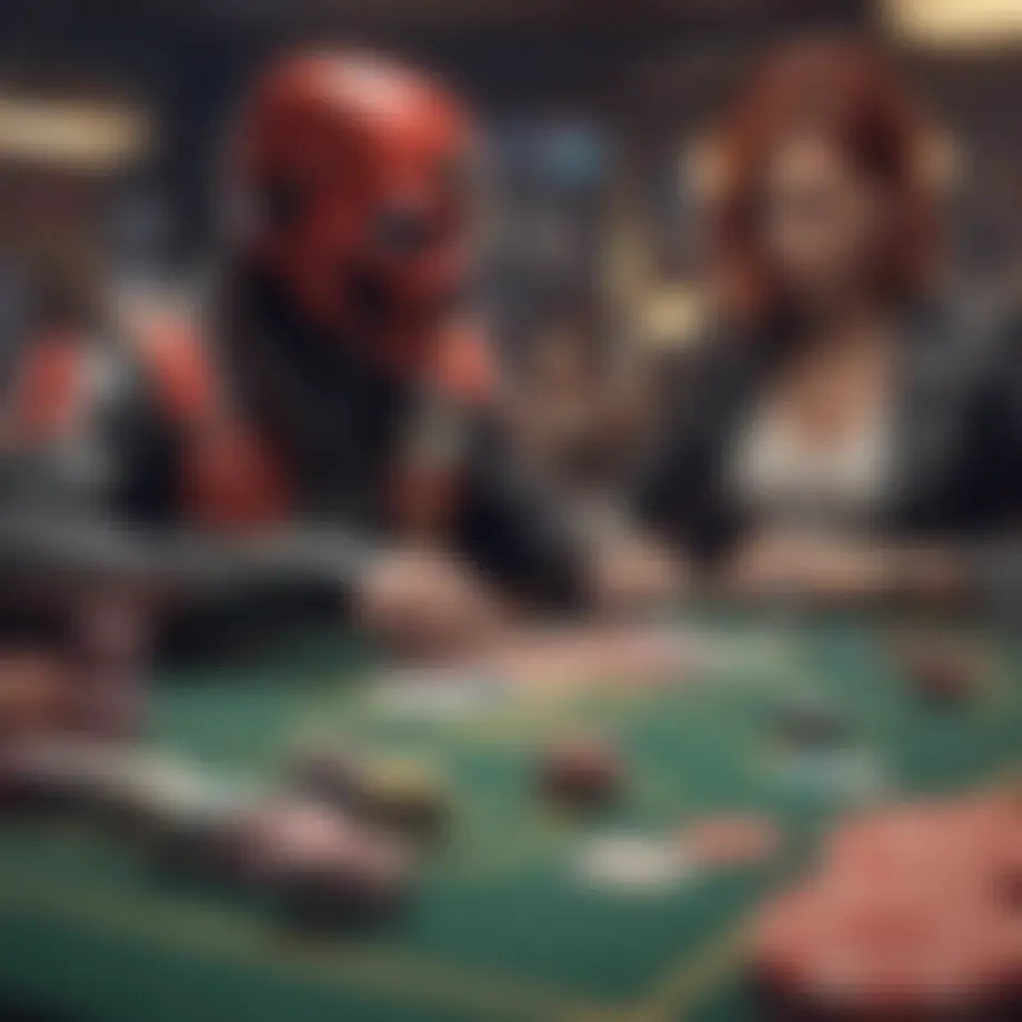 Conceptual illustration of GTO poker strategy