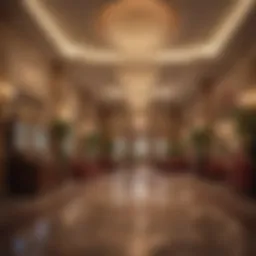 Charming boutique hotel lobby in Las Vegas